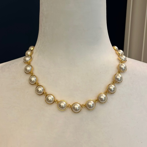 J. CREW Pearl and Gold Necklace